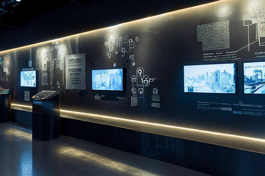 展廳設(shè)計，展廳設(shè)計效果圖，九來九往展廳設(shè)計公司